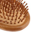 Maxbell Maxbell Natural Bamboo Paddle Hairbrush Massage No Static Cushion Brush Comb Round