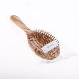 Maxbell Maxbell Natural Bamboo Paddle Hairbrush Massage No Static Cushion Brush Comb Round