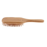 Maxbell Maxbell Natural Bamboo Paddle Hairbrush Massage No Static Cushion Brush Comb Square