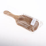 Maxbell Maxbell Natural Bamboo Paddle Hairbrush Massage No Static Cushion Brush Comb Square