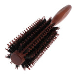 Maxbell Maxbell Bristles Wood Round Styling Hairbrush Roll Comb for Curling Straight Hair 01