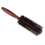 Maxbell Maxbell Bristles Wood Round Styling Hairbrush Roll Comb for Curling Straight Hair 02
