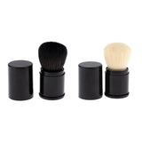 Maxbell Maxbell Retractable Kabuki Travel Foundation Brush for Blush, Bronzer & Powder White
