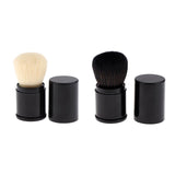 Maxbell Maxbell Retractable Kabuki Travel Foundation Brush for Blush, Bronzer & Powder White