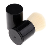 Maxbell Maxbell Retractable Kabuki Travel Foundation Brush for Blush, Bronzer & Powder White
