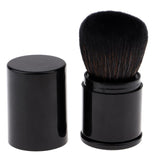 Maxbell Maxbell Retractable Kabuki Travel Foundation Brush for Blush, Bronzer & Powder Black