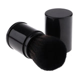 Maxbell Maxbell Retractable Kabuki Travel Foundation Brush for Blush, Bronzer & Powder Black