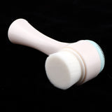 Maxbell Maxbell Double Ended Face Cleansing Brush Professional Scrubbers Exfoliator Blue