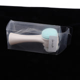 Maxbell Maxbell Double Ended Face Cleansing Brush Professional Scrubbers Exfoliator Blue