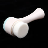 Maxbell Maxbell Double Ended Face Cleansing Brush Professional Scrubbers Exfoliator Blue