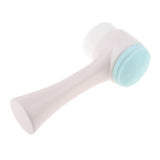 Maxbell Maxbell Double Ended Face Cleansing Brush Professional Scrubbers Exfoliator Blue