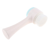 Maxbell Maxbell Double Ended Face Cleansing Brush Professional Scrubbers Exfoliator Blue