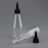 Maxbell Maxbell 5Pcs 200ml Refillable Empty Essential Oil Lotion Bottle Glue Vials Black Lid