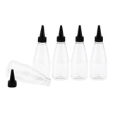 Maxbell Maxbell 5Pcs 200ml Refillable Empty Essential Oil Lotion Bottle Glue Vials Black Lid