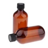 Maxbell Maxbell 2Pcs Empty Lotion  Toner Bottles Shampoo Hair Conditioner Containers  Brown
