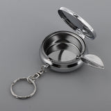 Maxbell Maxbell Portable Travel Size Pocket Purse Ashtray Keychain with Cigarette Holder S
