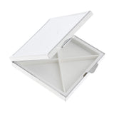 Maxbell Maxbell Square 4 Grids Candy Pills Box Portable Tin Pots Cosmetic Jar Case Container