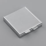 Maxbell Maxbell Square 4 Grids Candy Pills Box Portable Tin Pots Cosmetic Jar Case Container