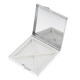 Maxbell Maxbell Square 4 Grids Candy Pills Box Portable Tin Pots Cosmetic Jar Case Container