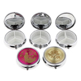 Maxbell Maxbell 1-day Mini Metal Pill Box Medicine Organizer Container Case Storage Holder