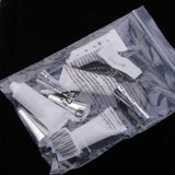 Maxbell Maxbell 4x 10ml Empty Soft Tubes Eye Gel Cream Container Vial Squeeze Bottles Silver