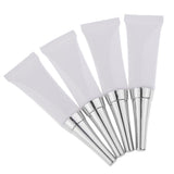 Maxbell Maxbell 4x 10ml Empty Soft Tubes Eye Gel Cream Container Vial Squeeze Bottles Silver