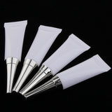 Maxbell Maxbell 4x 10ml Empty Soft Tubes Eye Gel Cream Container Vial Squeeze Bottles Silver