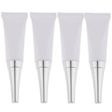 Maxbell Maxbell 4x 10ml Empty Soft Tubes Eye Gel Cream Container Vial Squeeze Bottles Silver
