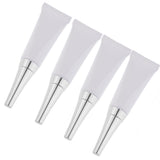 Maxbell Maxbell 4x 10ml Empty Soft Tubes Eye Gel Cream Container Vial Squeeze Bottles Silver