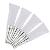 Maxbell Maxbell 4x 10ml Empty Soft Tubes Eye Gel Cream Container Vial Squeeze Bottles Silver