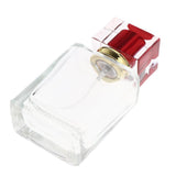 Maxbell Maxbell Empty Glass Perfume Fragrance Bottle Aftershave Spray Containers 50ml Red Cap