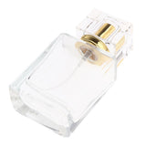 Maxbell Maxbell Empty Glass Perfume Fragrance Bottle Aftershave Spray Containers 50ml Golden Cap