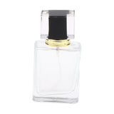 Maxbell Maxbell Empty Glass Perfume Fragrance Bottle Aftershave Spray Containers 50ml Black Cap
