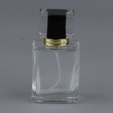 Maxbell Maxbell Empty Glass Perfume Fragrance Bottle Aftershave Spray Containers 50ml Black Cap