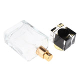 Maxbell Maxbell Empty Glass Perfume Fragrance Bottle Aftershave Spray Containers 50ml Black Cap