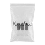 Maxbell Maxbell 3x 3ml Empty Glass Spray Bottle Pump Fine Mist Perfume Atomiser Black Caps