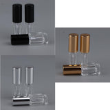 Maxbell Maxbell 3x 3ml Empty Glass Spray Bottle Pump Fine Mist Perfume Atomiser Black Caps