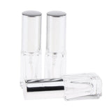 Maxbell Maxbell 3x 3ml Empty Glass Spray Bottle Pump Fine Mist Perfume Atomiser Silver Caps