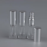 Maxbell Maxbell 3x 3ml Empty Glass Spray Bottle Pump Fine Mist Perfume Atomiser Silver Caps