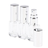 Maxbell Maxbell 3x 3ml Empty Glass Spray Bottle Pump Fine Mist Perfume Atomiser Silver Caps