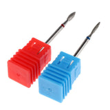 Maxbell Maxbell 2Pcs Nail Drill Bits Diamond Cuticle Clean Electric Files Buffing Tool 01