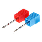 Maxbell Maxbell 2Pcs Nail Drill Bits Diamond Cuticle Clean Electric Files Buffing Tool 01