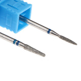 Maxbell Maxbell 2Pcs Nail Drill Bits Diamond Cuticle Clean Electric Files Buffing Tool 04