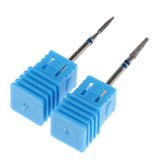 Maxbell Maxbell 2Pcs Nail Drill Bits Diamond Cuticle Clean Electric Files Buffing Tool 04
