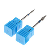 Maxbell Maxbell 2Pcs Nail Drill Bits Diamond Cuticle Clean Electric Files Buffing Tool 05