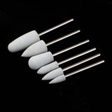 Maxbell Maxbell 6 Pcs Nail Drill for Manicure Bit Electric Nail FileTools Milky Set