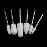 Maxbell Maxbell 6 Pcs Nail Drill for Manicure Bit Electric Nail FileTools Milky Set