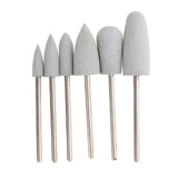 Maxbell Maxbell 6 Pcs Nail Drill for Manicure Bit Electric Nail FileTools Milky Set