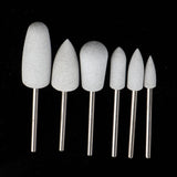 Maxbell Maxbell 6 Pcs Nail Drill for Manicure Bit Electric Nail FileTools Milky Set