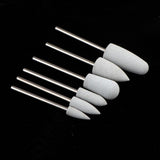 Maxbell Maxbell 6 Pcs Nail Drill for Manicure Bit Electric Nail FileTools Milky Set